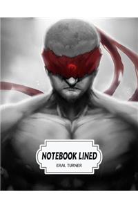 Notebook Lined Lee Sin: Notebook Journal Diary