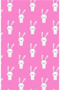 Bullet Journal for Animal Lovers - Cute Rabbit Pattern - Pink