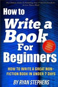 How To Write A Book For Beginners