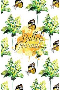 Bullet Journal: Spring Butterfly Watercolor: Notebook, Bullet Journal Dotted Grid, 100 Pages (5.5 X 8.5)