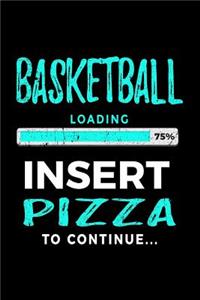 Basketball Loading 75% Insert Pizza To Continue