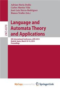 Language and Automata Theory and Applications