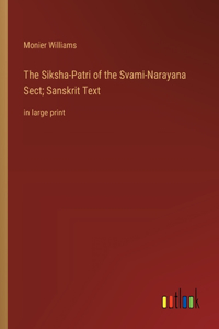 Siksha-Patri of the Svami-Narayana Sect; Sanskrit Text