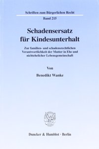 Schadensersatz Fur Kindesunterhalt