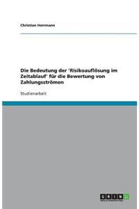 Die Bedeutung der 'Risikoauflösung im Zeitablauf' für die Bewertung von Zahlungsströmen