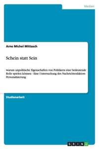 Schein statt Sein