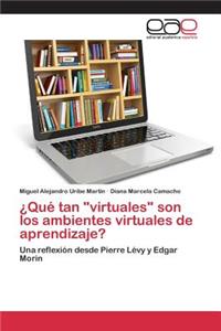 ¿Qué tan "virtuales" son los ambientes virtuales de aprendizaje?