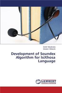 Development of Soundex Algorithm for IsiXhosa Language