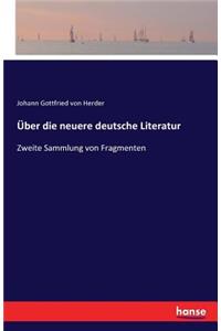 Über die neuere deutsche Literatur