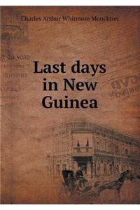 Last Days in New Guinea