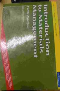 Introduction To Materials Management 5Th Edition