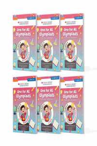 Oswaal One For All Olympiad Previous Years' Solved Papers Class 5 (Set of 6 Books) Maths, English, Science, Reasoning, Cyber & General Knowledge (For 2025 Exam)