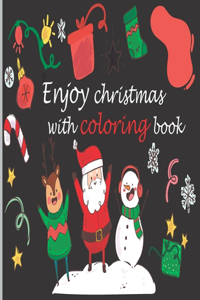 Enjoy Christmas with coloring book
