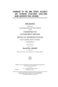 Oversight of the 2000 census