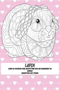 Livres de coloriage pour adultes pour ceux qui recherchent un - Conceptions anti-stress - Animaux - Lapin