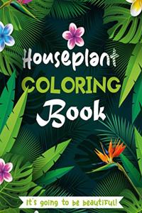 Houseplant Coloring Book