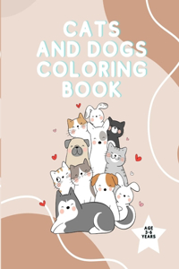 Cats and Dogs Coloring