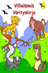 Villieläimiä Värityskirja
