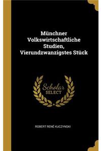 Münchner Volkswirtschaftliche Studien, Vierundzwanzigstes Stück