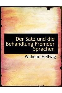 Der Satz Und Die Behandlung Fremder Sprachen