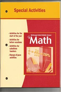McDougal Littell Middle School Math: Special Activities Book Book 1