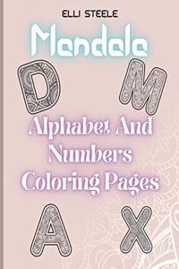 Mandala Alphabet And Numbers Coloring Pages