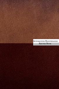 Automotive Maintenance Record Book