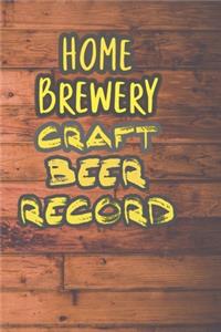 Home Brewery Craft Beer Record