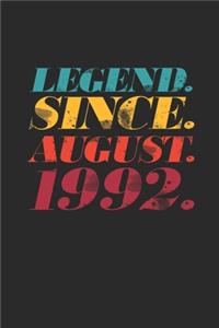 Legend Since August 1992