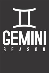 Gemini Zodiac Sign Notebook Journal