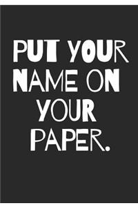 Teacher Notebook