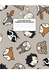 College Ruled Composition Notebook
