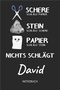 Nichts schlägt - David - Notizbuch
