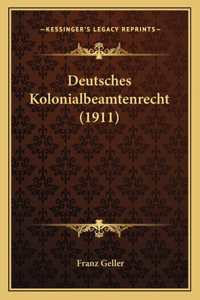 Deutsches Kolonialbeamtenrecht (1911)