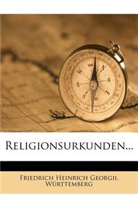 Religionsurkunden...
