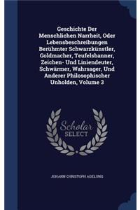 Geschichte Der Menschlichen Narrheit, Oder Lebensbeschreibungen Berühmter Schwarzkünstler, Goldmacher, Teufelsbanner, Zeichen- Und Liniendeuter, Schwärmer, Wahrsager, Und Anderer Philosophischer Unholden, Volume 3