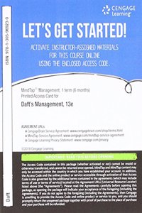 Mindtap Management, 1 Term (6 Months) Printed Access Card for Daft's Management, 13th