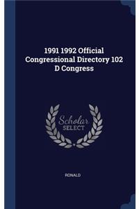 1991 1992 Official Congressional Directory 102 D Congress