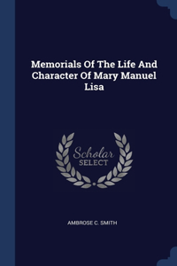 Memorials Of The Life And Character Of Mary Manuel Lisa