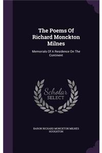 The Poems of Richard Monckton Milnes