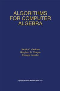 Algorithms for Computer Algebra