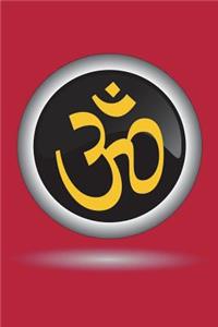 The Healing Om Symbol Journal: 150 page lined notebook/diary