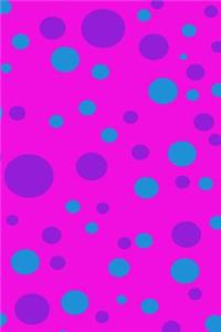 Pink Lavender & Teal Polka Dots