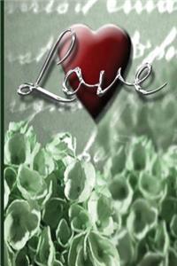 Wedding Journal Lucky In Love Heart