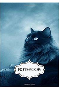 Black Cat Dot-grid Notebook