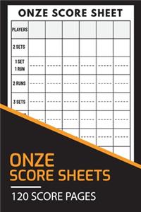 Onze Score Sheets 120 Score Pages