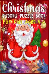 Christmas Sudoku Puzzle Book For Kids Ages 4-8