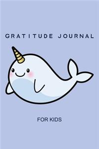 Narwhal Unicorn of the Sea Gratitude and Affirmation Journal For Kids