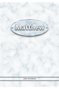 Matthew - Lined Notebook