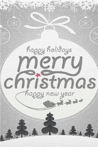 Christmas Notebook, Memory Book to Write or Draw, (Xmas), 6x9, 50 Beautiful Pages